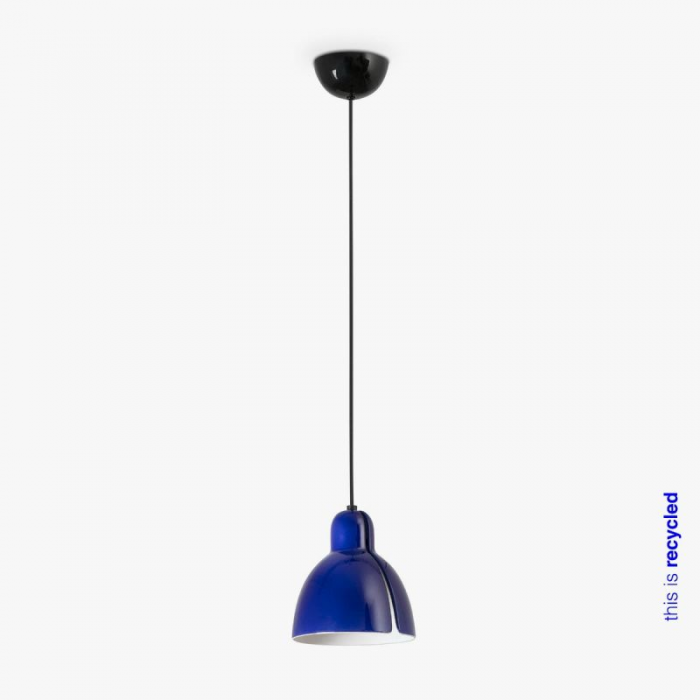 Suspension céramique VENICE bleue