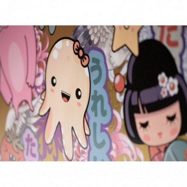 Kawaii - 40x80cm - Teinte decor  - Effet papier peint