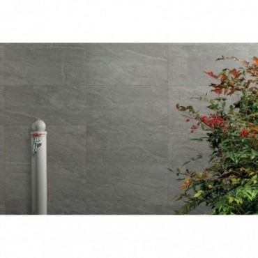 Kobe Dalle Extérieur - 60x60cm - Teinte Béryl - Effet Pierre