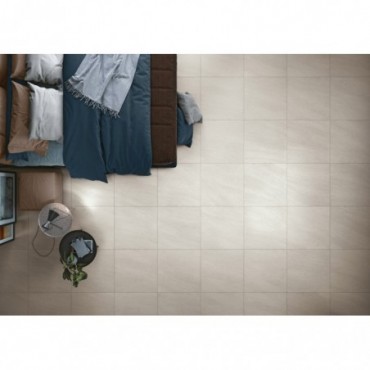 Maxima - 45x45cm - Teinte Blanc - Effet Pierre