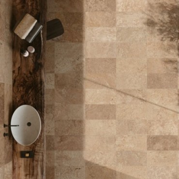 Tiber Dalle Extérieur - 60x90cm - Teinte Natural  - Effet Pierre