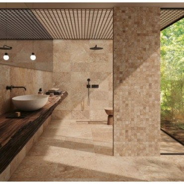 Tiber plinthe - 7,2x60cm - Teinte Natural  - Effet Pierre