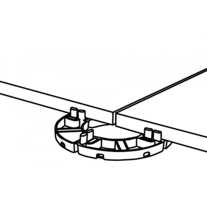 Support fixe pour dalle extérieur - 12mm