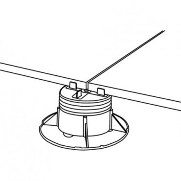 Support réglable pour dalle extérieur - 40 à 70mm