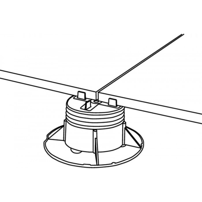 Support réglable pour dalle extérieur - 40 à 70mm