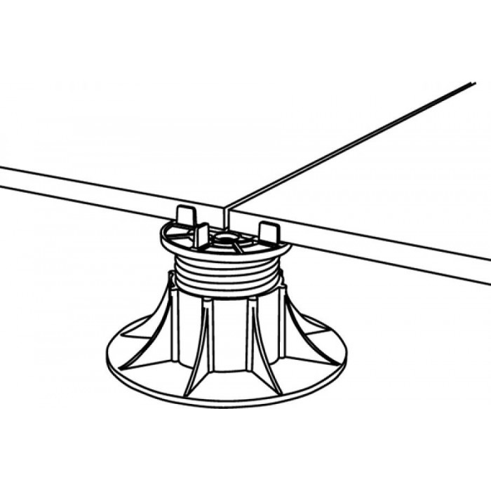 Support réglable autonivelant pour dalle extérieur - 37 à 50mm