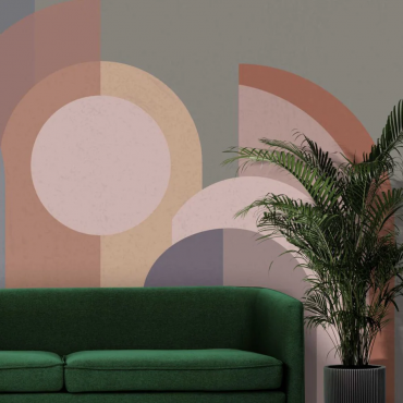 Papier peint architectural abstrait