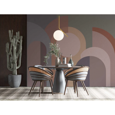 Papier peint architectural abstrait