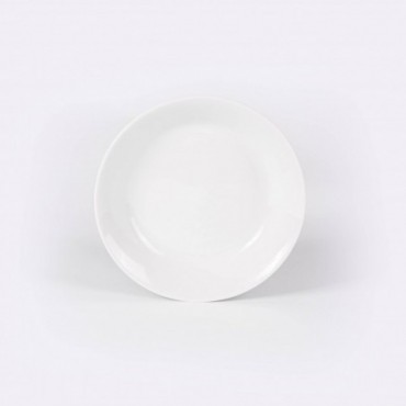 Assiette creuse ronde 19 cm blanche