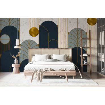 Fresque murale design architectural
