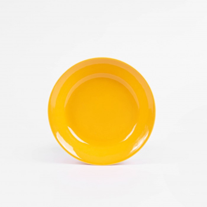 Assiette creuse ronde 19 cm jaune