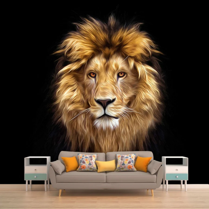 Papier peint panoramique lion