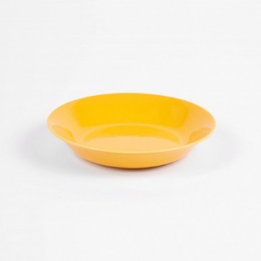 Assiette creuse ronde 19 cm jaune