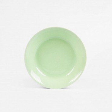 Assiette creuse ronde 19 cm verte