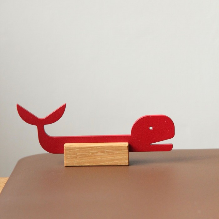 Porte couteau - Baleine - Rouge