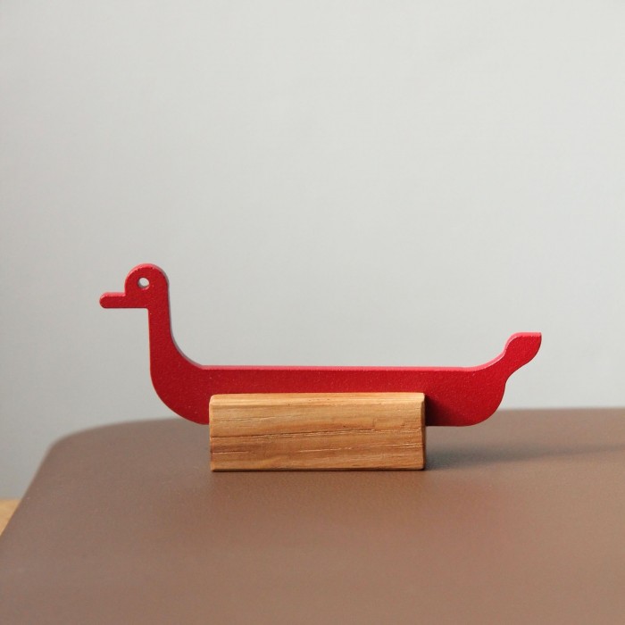 Porte couteau - Canard - Rouge