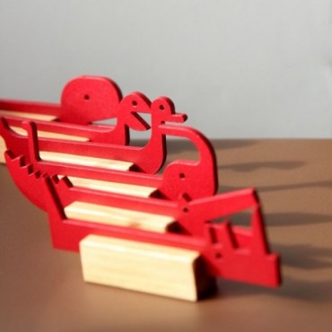 Porte couteau - Crocodile - Rouge