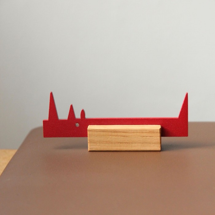 Porte couteau - Rhinocéros - Rouge
