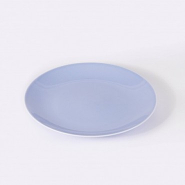 Assiette plate ronde 25 cm bleue