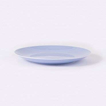 Assiette plate ronde 25 cm bleue