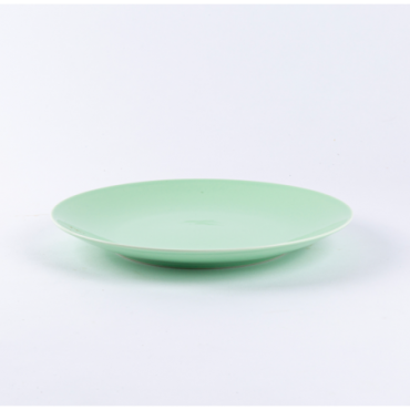 Assiette plate ronde 25 cm verte