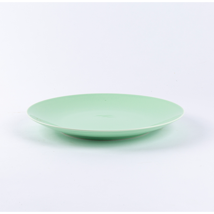 Assiette plate ronde 25 cm verte