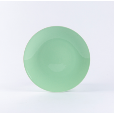 Assiette plate ronde 25 cm verte