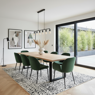 Table en chêne massif et...