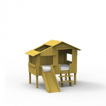 Mini cabane avec tobogan - MATHY BY BOLS - 90x150cm