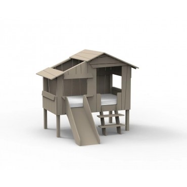 Mini cabane avec tobogan - MATHY BY BOLS - 90x150cm