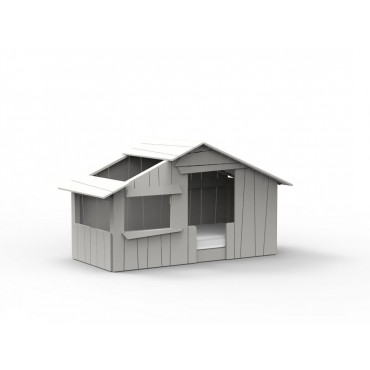 Lit Cabane Montessori (MDF + SAPIN) - MATHY BY BOLS