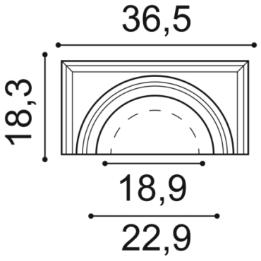 Demi-colonne - K1111