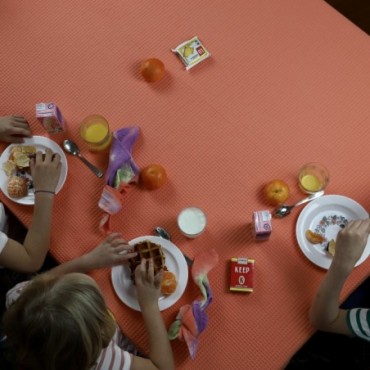 Nappe orange unie - Orange gaufrée